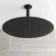 Ballina Premium Ceiling Matt Black Round Thermostatic Shower Set - 300mm Head & Hand Shower