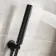 Ballina Premium Ceiling Matt Black Round Thermostatic Shower Set - 400mm Head & Hand Shower