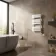 Santorini Electric White Flat Panel Heated Towel Rail 800x450mm