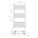 Barcelona Electric Anthracite Straight Heated Towel Rail 1000x500mm