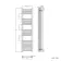 Barcelona Electric Brushed Brass Straight Heated Towel Rail 1600x400mm