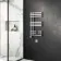Madrid Electric Chrome Designer Heated Towel Rail 800x450mm