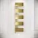 Seville Electric Brushed Brass Designer Flat Panel Heated Towel Rail 1600x450mm