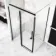Stockholm Matt Black Easy Clean 8mm Frameless Sliding Shower Enclosure 1200x900mm