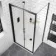 London Matt Black 6mm Bifold Shower Enclosure 1000x760mm