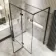 Helsinki Matt Black Premium Easy Clean 8mm Hinged Shower Enclosure 1400x800mm