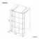 Munich Matt Black Grid 8mm Walk Through Wet Room Shower Glass Panel 1400mm & 250mm Return Panel