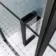 Toulon Matt Black Easy Clean 6mm Pivot Shower Door 1000mm