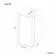Munich Matt Black Framed 8mm Wet Room Shower Glass 700mm & 250mm Return Panel