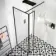 Munich Matt Black Framed 8mm Wet Room Shower Glass 900mm & 250mm Return Panel