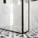 Munich Matt Black Framed 8mm Wet Room Shower Glass 1200mm & 250mm Return Panel