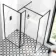 Munich Matt Black Framed 8mm Walk In Shower Enclosure 900mm & 700mm Glass with Pivotal Return Panel