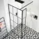 Munich Matt Black Grid 8mm Wet Room Shower Glass 1100mm & 250mm Return Panel