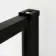 Munich Matt Black Grid 8mm Walk Through Wet Room Shower Glass Panel 1100mm