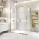 Helsinki Brushed Brass Premium Easy Clean 8mm Hinged Shower Enclosure 1400x800mm