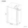 Munich Brushed Brass Framed 8mm Wet Room Shower Glass 900mm & 250mm Pivotal Return Panel