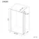 Munich Brushed Brass Framed 8mm Wet Room Shower Glass 1000mm & 250mm Pivotal Return Panel