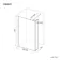 Munich Fluted Effect Brushed Brass 8mm Wet Room Shower Glass 900mm & 250mm Pivotal Return Panel