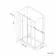 London Brushed Brass 6mm Sliding Shower Enclosure 1100x700mm
