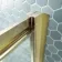 London Brushed Brass 6mm Sliding Shower Enclosure 1100x800mm