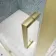 London Brushed Brass 6mm Sliding Shower Enclosure 1100x800mm
