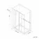 London Brushed Brass 6mm Sliding Shower Enclosure 1100x900mm