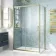 London Brushed Brass 6mm Sliding Shower Enclosure 1200x700mm