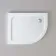 London Offset Quadrant Stone Shower Tray 1000x800mm - Right Handed & Riser Kit