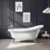 Highbury 1550mm Roll Top Slipper Bath - Chrome Ball Feet