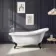 Highbury 1550mm Roll Top Slipper Bath - Black Ball Feet