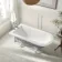 Abingdon 1500mm Dove Grey Single Ended Roll Top Bath - White Ball Feet