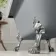 Abingdon 1500mm Dove Grey Single Ended Roll Top Bath - Chrome Feet