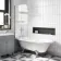 Abingdon 1700 Roll Top Shower Bath - Chrome Ball Feet & 6mm Easy Clean Screen With Rail