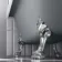 Abingdon 1500mm Dove Grey Roll Top Shower Bath - Chrome Claw Feet & 6mm Easy Clean Screen With Rail