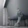 Abingdon 1500mm Dove Grey Roll Top Shower Bath - Grey Claw Feet & 6mm Easy Clean Screen With Rail