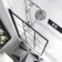 Abingdon 1500 Roll Top Shower Bath - Black Ball Feet & 6mm Easy Clean Matt Black Grid Screen