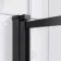 Abingdon 1500 Dove Grey Roll Top Shower Bath - White Ball Feet & 6mm Easy Clean Matt Black Framed Screen