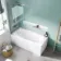 Stafford 1500x700 Shower Bath & 4mm Screen