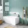 Stafford  1600x700 Shower Bath & 4mm Screen