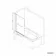 Stafford 1700x700 Shower Bath & 4mm Matt Black Screen with Rail