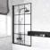 Stafford Round Shower Bath 1400x700 & 6mm Easy Clean Matt Black Grid Bath Screen
