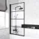 Stafford 1500x700 Round Shower Bath & 6mm Easy Clean Matt Black Grid Bath Screen