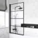 Stafford  1700x700 Round Shower Bath & 6mm Easy Clean Matt Black Grid Bath Screen