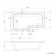 L Shaped 1500 Shower Bath & 4mm Fixed Screen with Rail - Left Handed