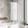 L Shaped 1600 Shower Bath & 4mm Fixed Screen - Right Handed