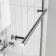 L Shaped 1700 Shower Bath & 4mm Fixed Screen with Rail - Right Handed