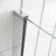 L Shaped 1500 Shower Bath with Front Panel & 4mm Fixed Screen with Rail - Left Handed