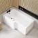 L Shaped 1600 Bath with Front Panel - Left Handed