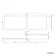 L Shaped 1600 Shower Bath with Front Panel & 6mm Easy Clean Matt Black Grid Bath Screen - Left Handed