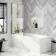 Hereford 1700x750 Square Shower Bath & 6mm Easy Clean Brushed Brass Framed Bath Screen